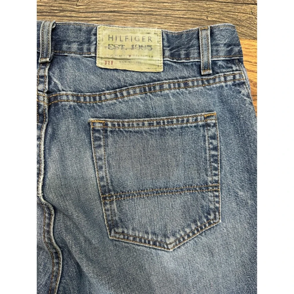 Vintage‎ Tommy Hilfiger Custom Straight Mens Blue Denim Jeans 34x30 Medium Wash